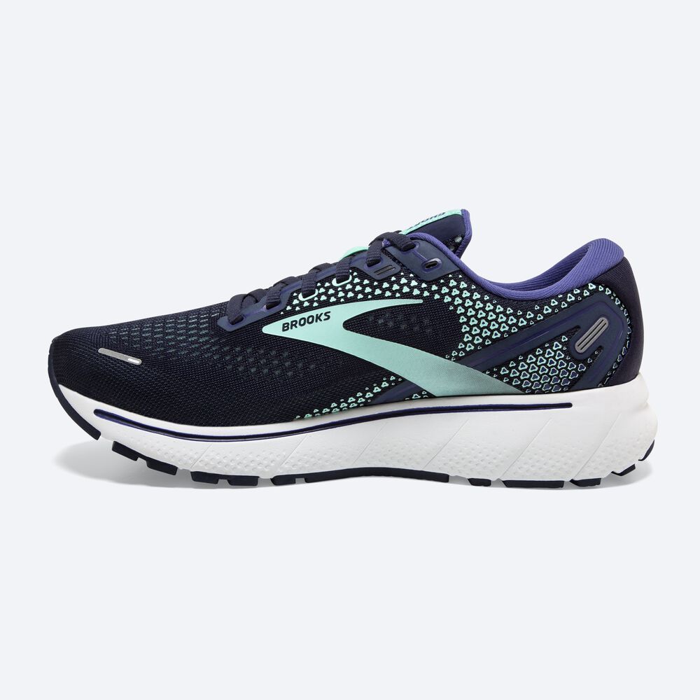 Zapatillas Running Brooks Ghost 14 Mujer Azul Marino/Verde/Azul Marino | CR83507