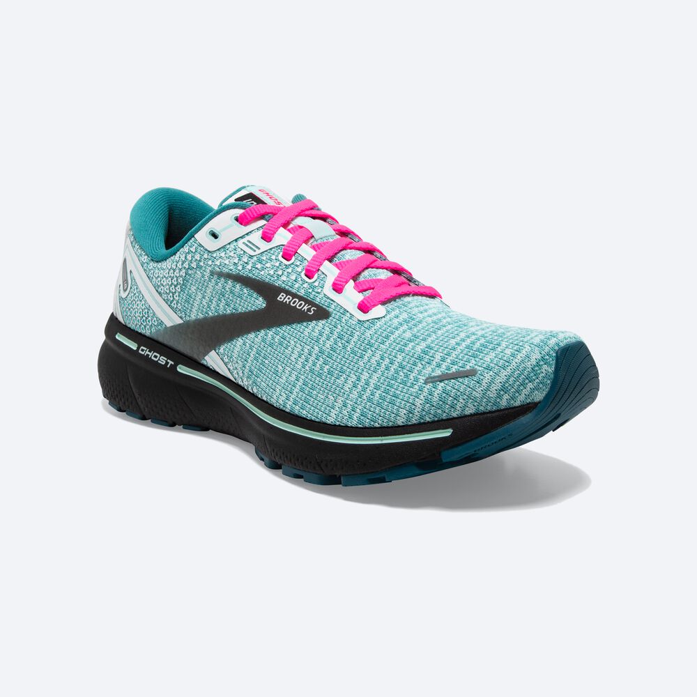 Zapatillas Running Brooks Ghost 14 Mujer Blancas/Negras/Azules | CR89062