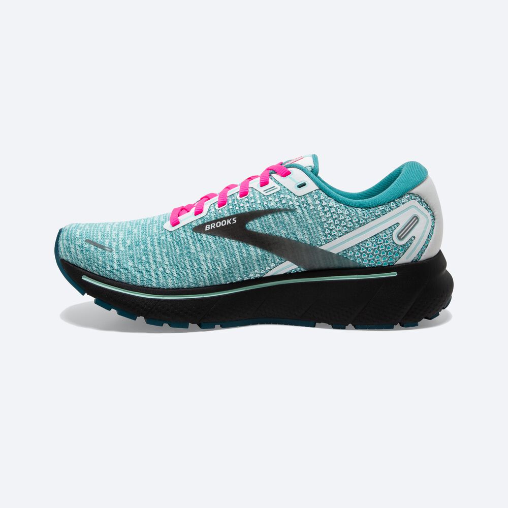 Zapatillas Running Brooks Ghost 14 Mujer Blancas/Negras/Azules | CR89062