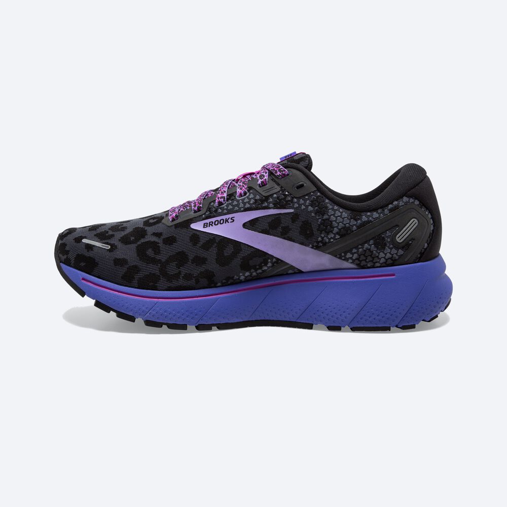 Zapatillas Running Brooks Ghost 14 Mujer Negras/Moradas | CR97401