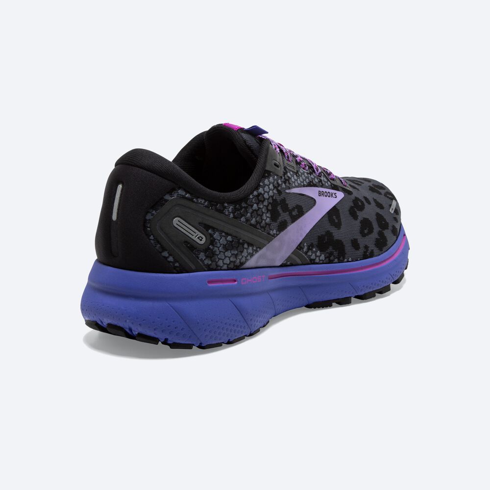 Zapatillas Running Brooks Ghost 14 Mujer Negras/Moradas | CR97401