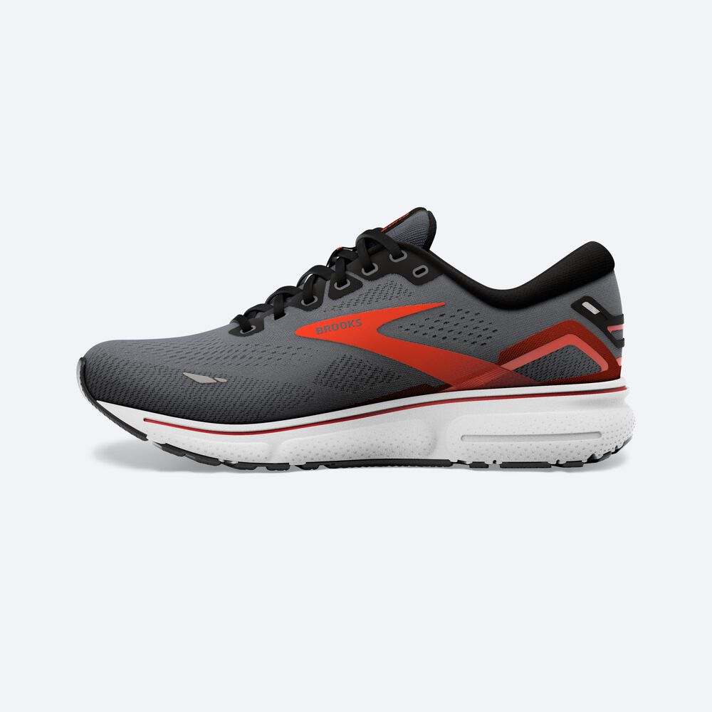 Zapatillas Running Brooks Ghost 15 Hombre Negras/Naranjas | CR08134