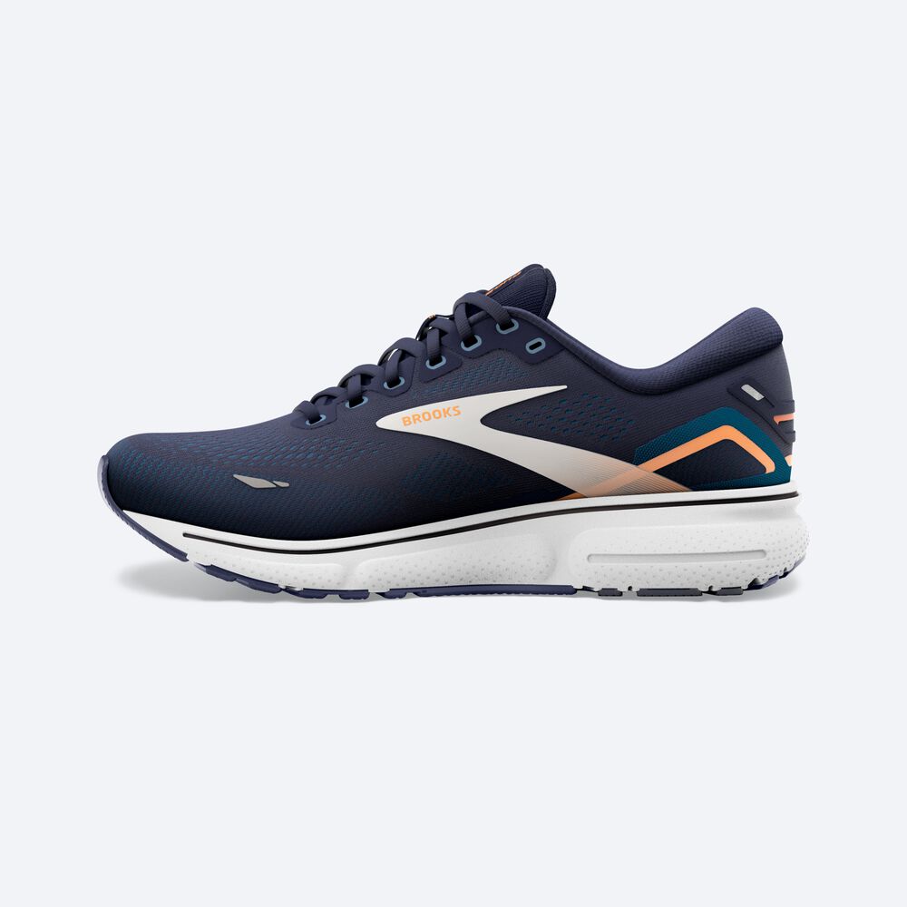 Zapatillas Running Brooks Ghost 15 Hombre Azul Marino/Azules/Naranjas | CR43501