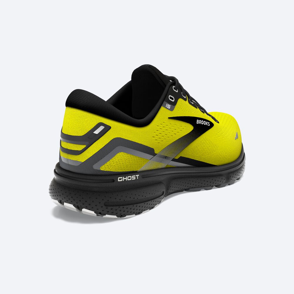 Zapatillas Running Brooks Ghost 15 Hombre Amarillo/Negras | CR61023