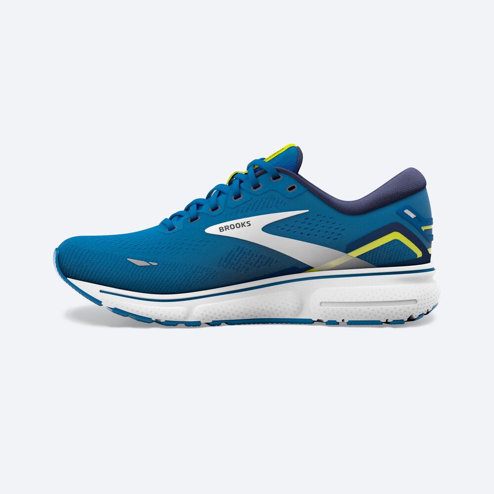 Zapatillas Running Brooks Ghost 15 Hombre Azules/Blancas | CR81637