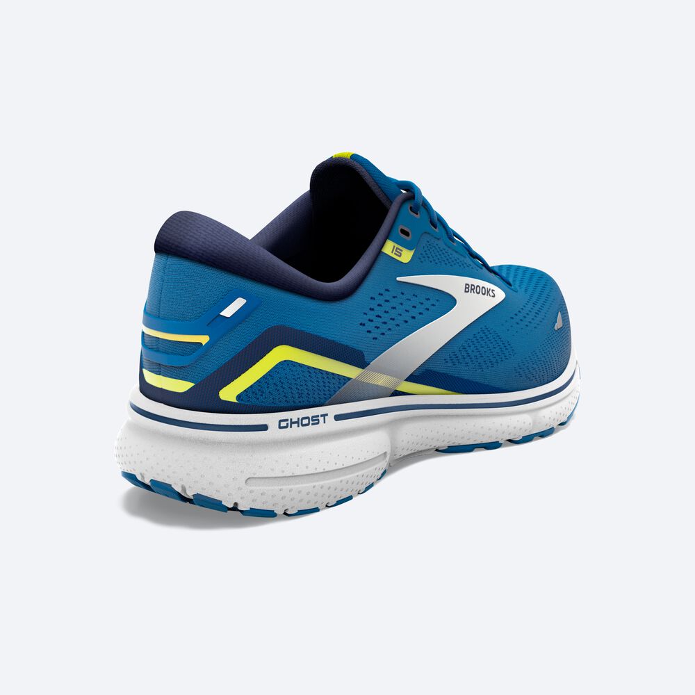 Zapatillas Running Brooks Ghost 15 Hombre Azules/Blancas | CR81637