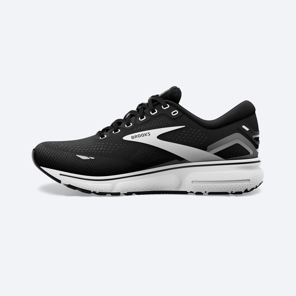 Zapatillas Running Brooks Ghost 15 Mujer Negras/Blancas | CR25468