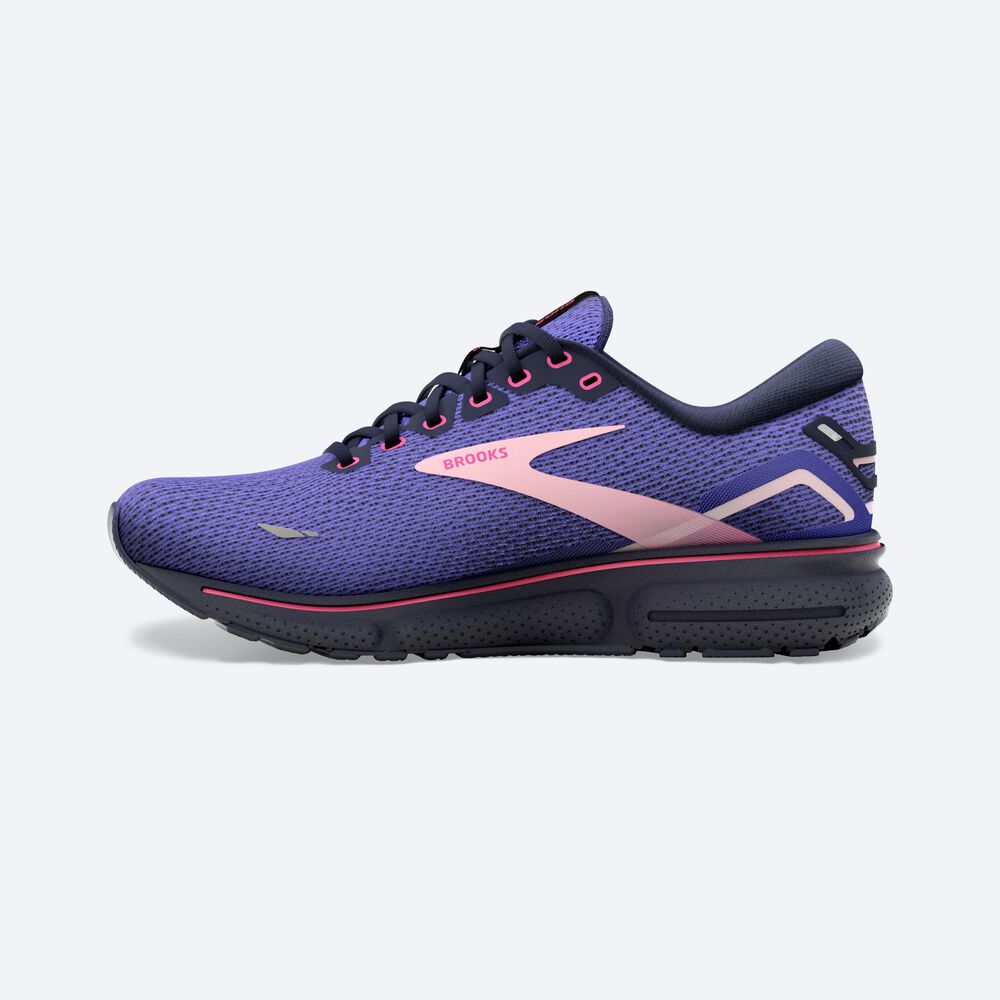 Zapatillas Running Brooks Ghost 15 Mujer Azules/Azul Marino/Rosas | CR27183