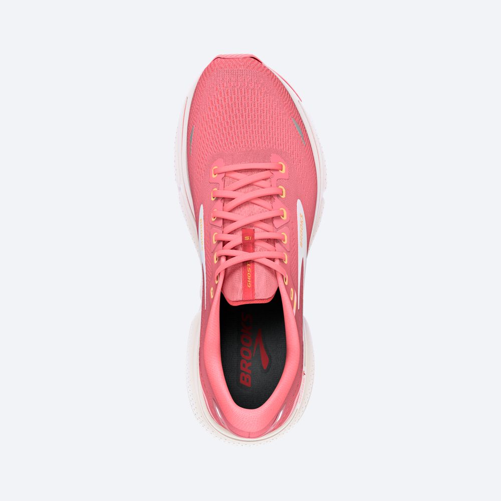 Zapatillas Running Brooks Ghost 15 Mujer Rosas/Coral/Blancas | CR35246