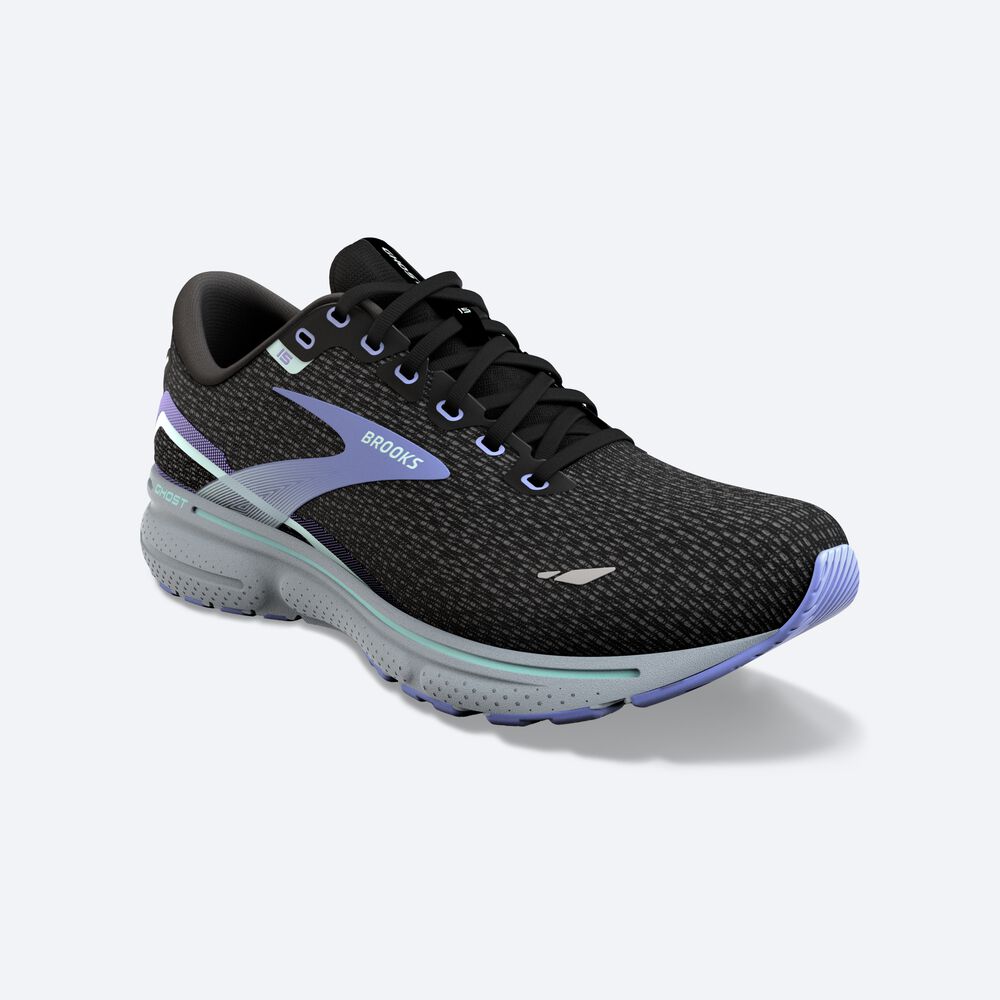 Zapatillas Running Brooks Ghost 15 Mujer Negras | CR42630