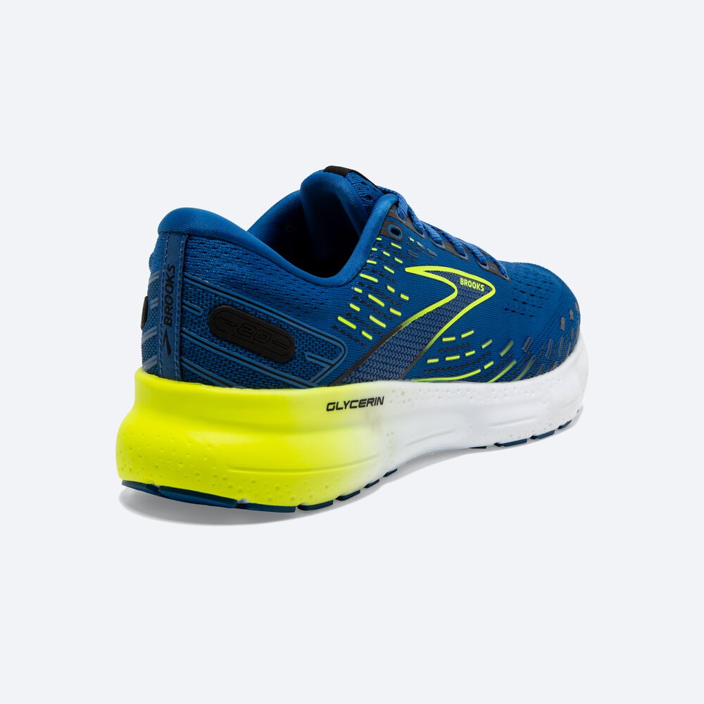 Zapatillas Running Brooks Glycerin 20 Hombre Azules/Blancas | CR12384