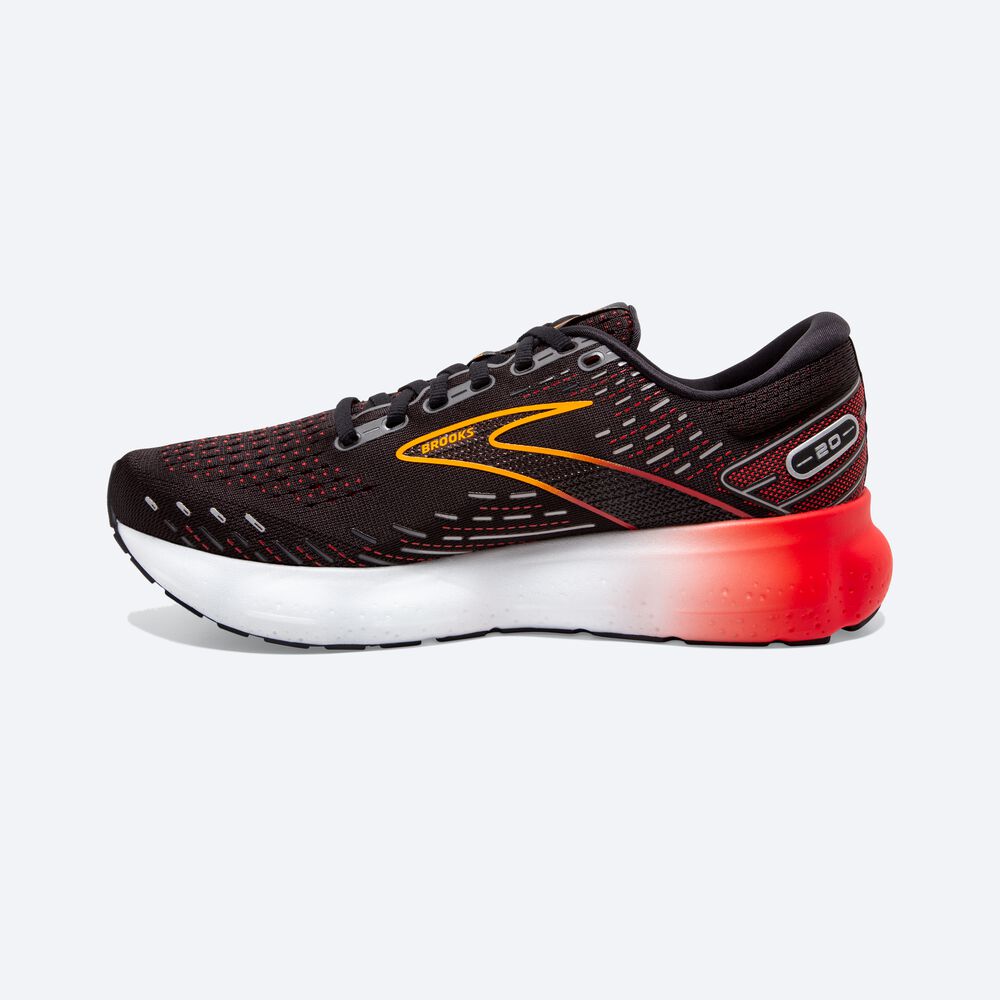 Zapatillas Running Brooks Glycerin 20 Hombre Negras/Rojas | CR52893