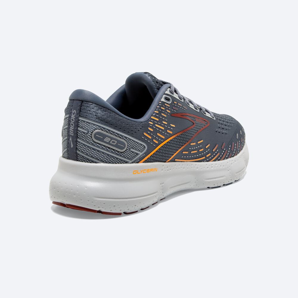 Zapatillas Running Brooks Glycerin 20 Hombre Gris/Rojas/Naranjas | CR70162