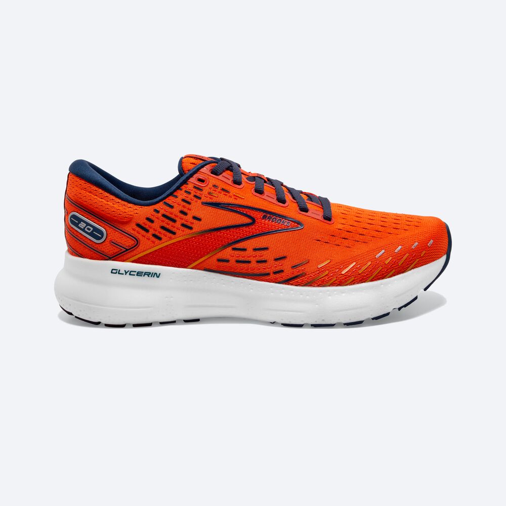 Zapatillas Running Brooks Glycerin 20 Hombre Naranjas/Marrones | CR98021