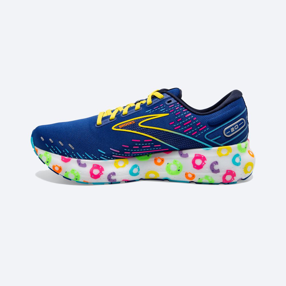 Zapatillas Running Brooks Glycerin 20 Mujer Azules/Azul Marino/Amarillo | CR25461