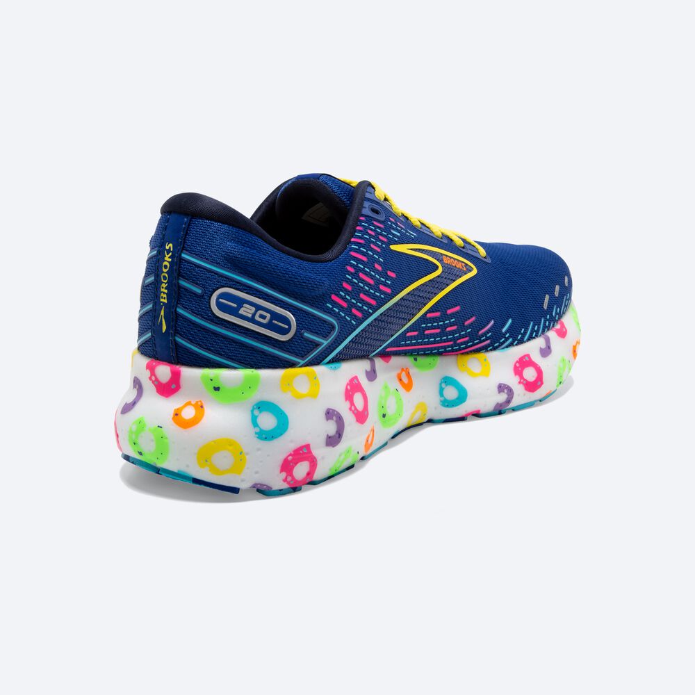 Zapatillas Running Brooks Glycerin 20 Mujer Azules/Azul Marino/Amarillo | CR25461