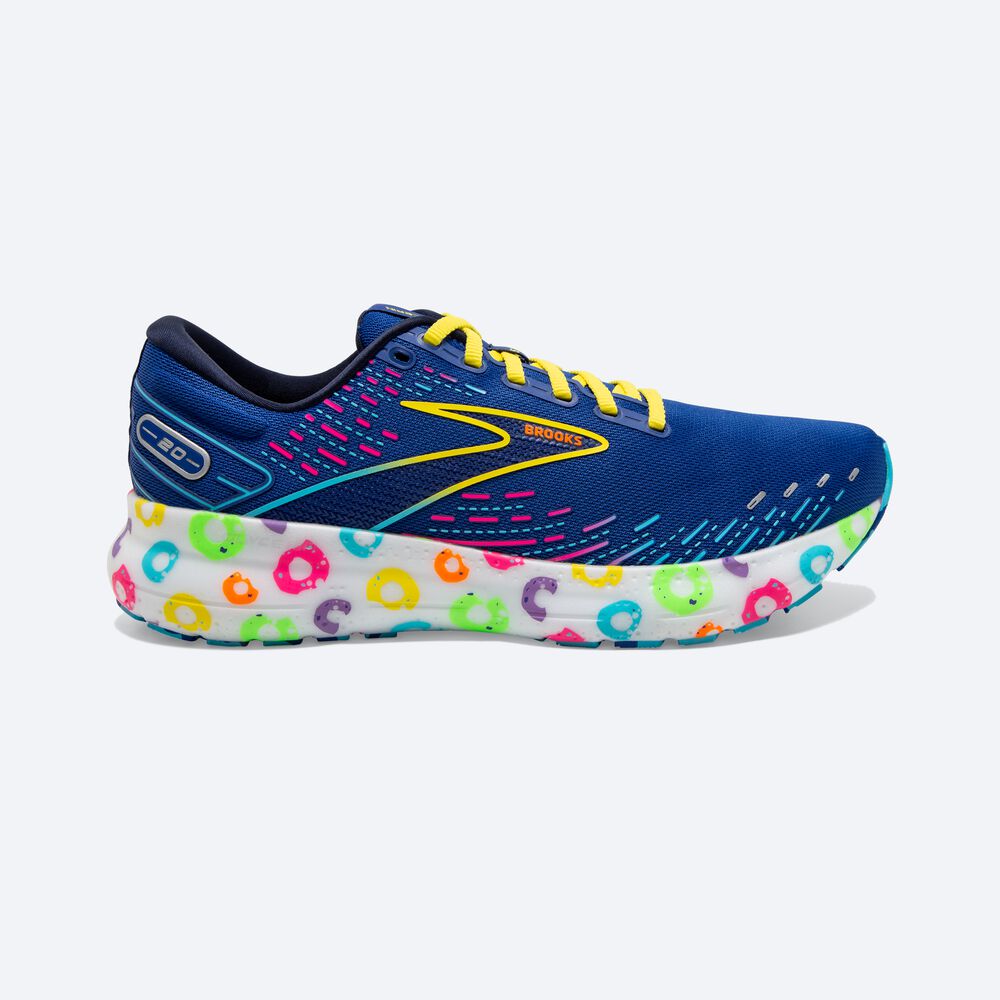 Zapatillas Running Brooks Glycerin 20 Mujer Azules/Azul Marino/Amarillo | CR25461