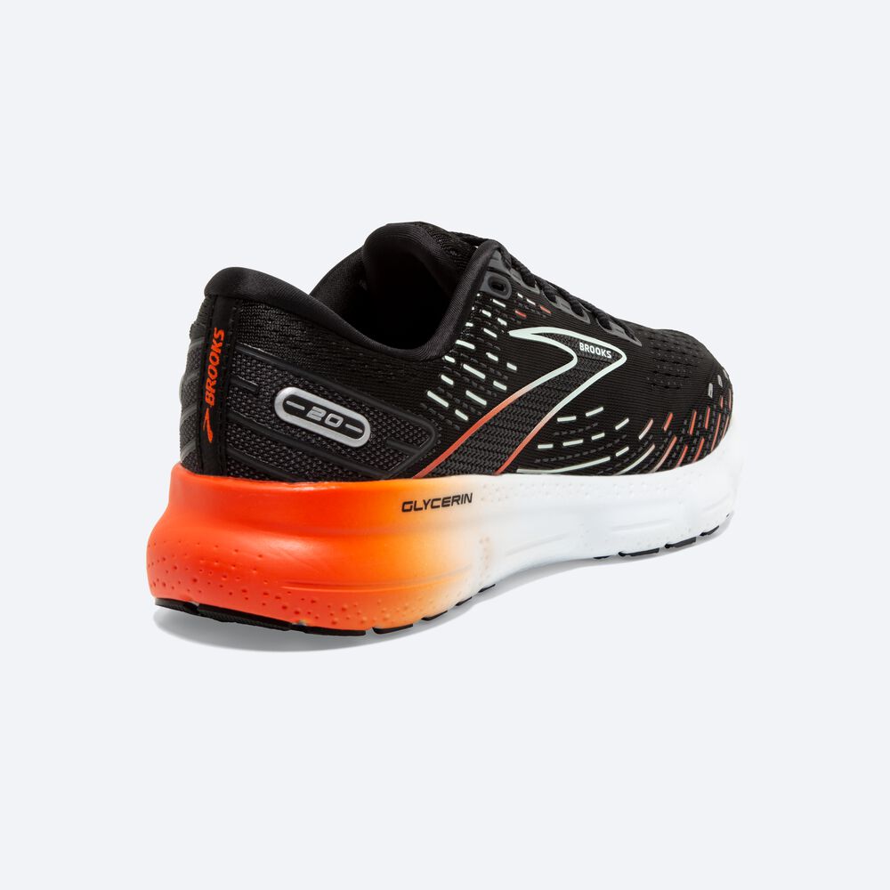 Zapatillas Running Brooks Glycerin 20 Mujer Negras/Rojas | CR32460