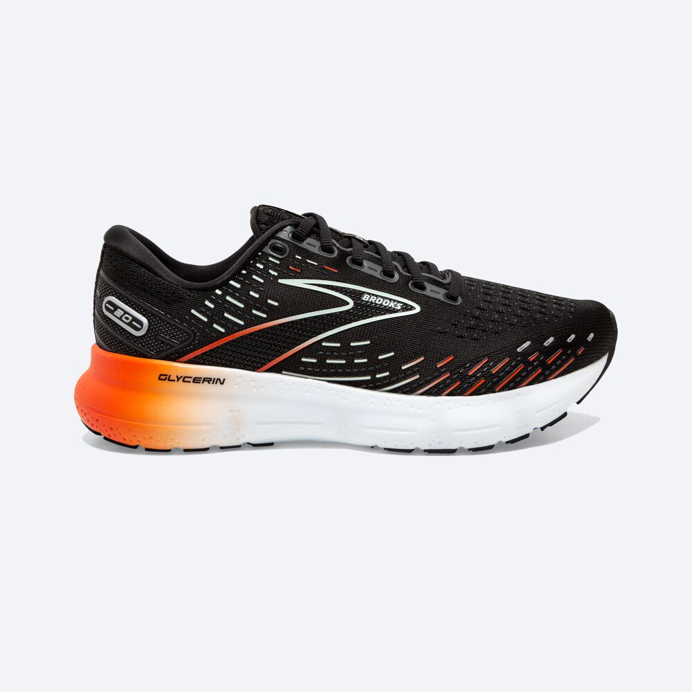 Zapatillas Running Brooks Glycerin 20 Mujer Negras/Rojas | CR32460