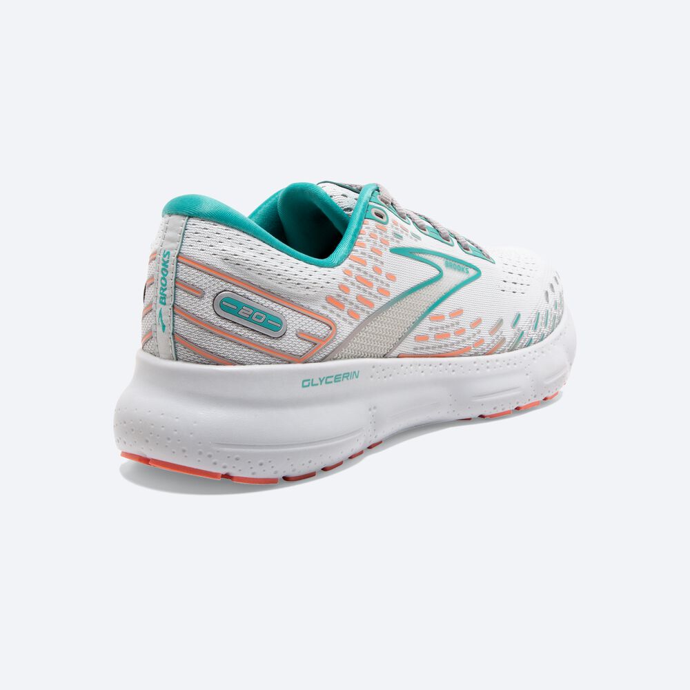 Zapatillas Running Brooks Glycerin 20 Mujer Gris/Coral | CR41097