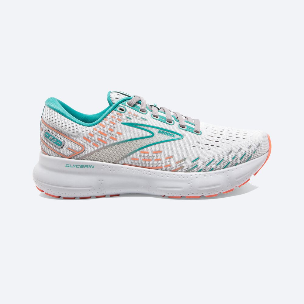 Zapatillas Running Brooks Glycerin 20 Mujer Gris/Coral | CR41097