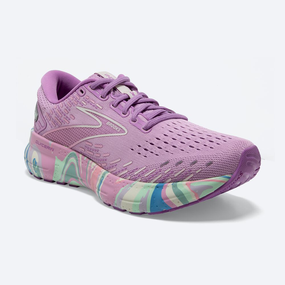 Zapatillas Running Brooks Glycerin 20 Mujer Moradas/Moradas | CR85234