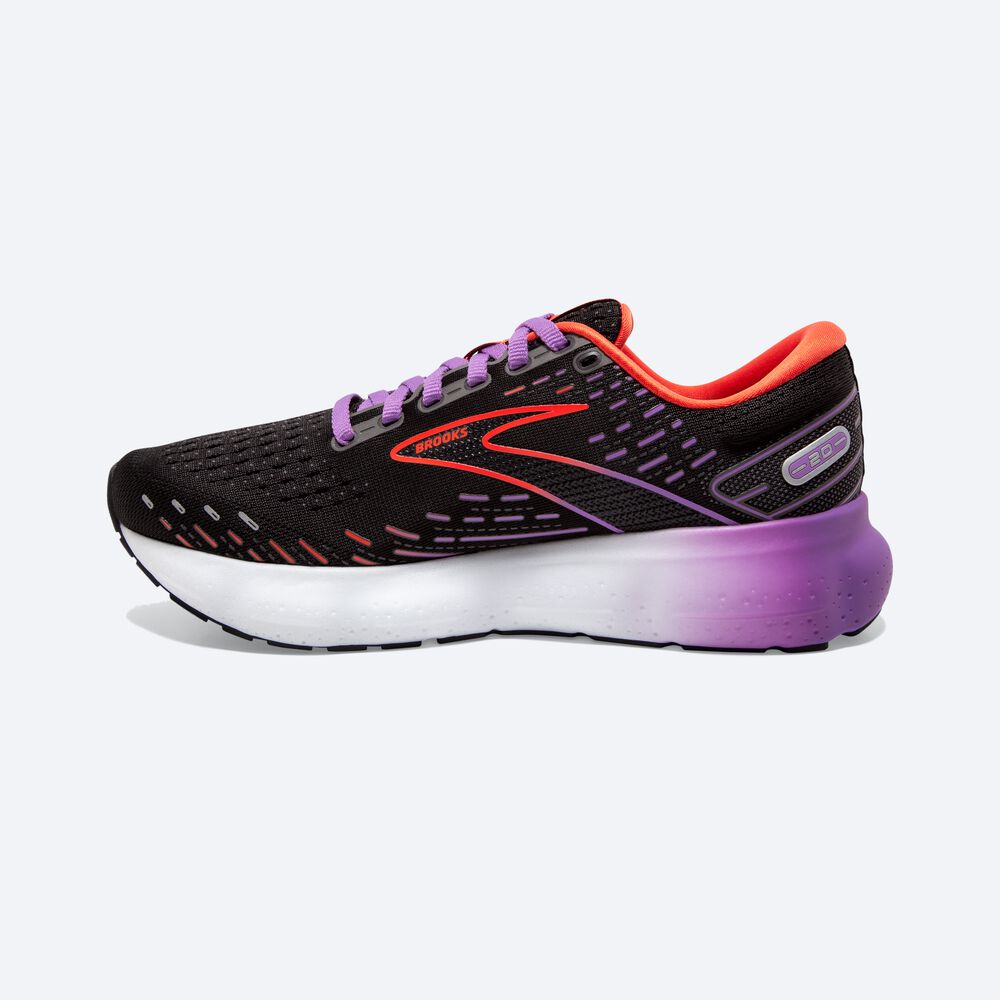 Zapatillas Running Brooks Glycerin 20 Mujer Negras/Flores | CR90283