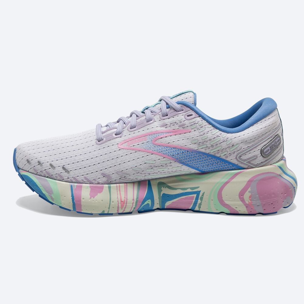 Zapatillas Running Brooks Glycerin 20 Mujer Blancas/Moradas/Rosas | CR95648