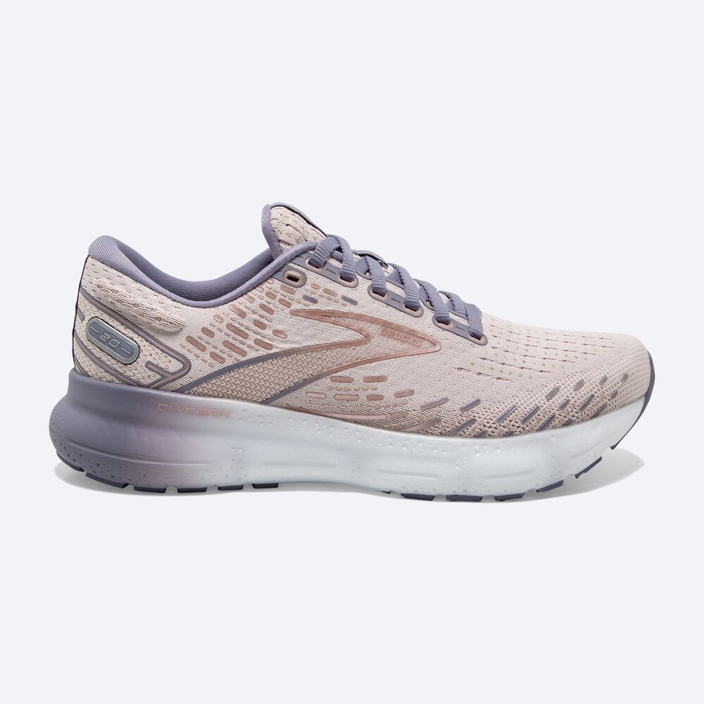 Zapatillas Running Brooks Glycerin 20 Mujer Plateadas/Rosas | CR96805