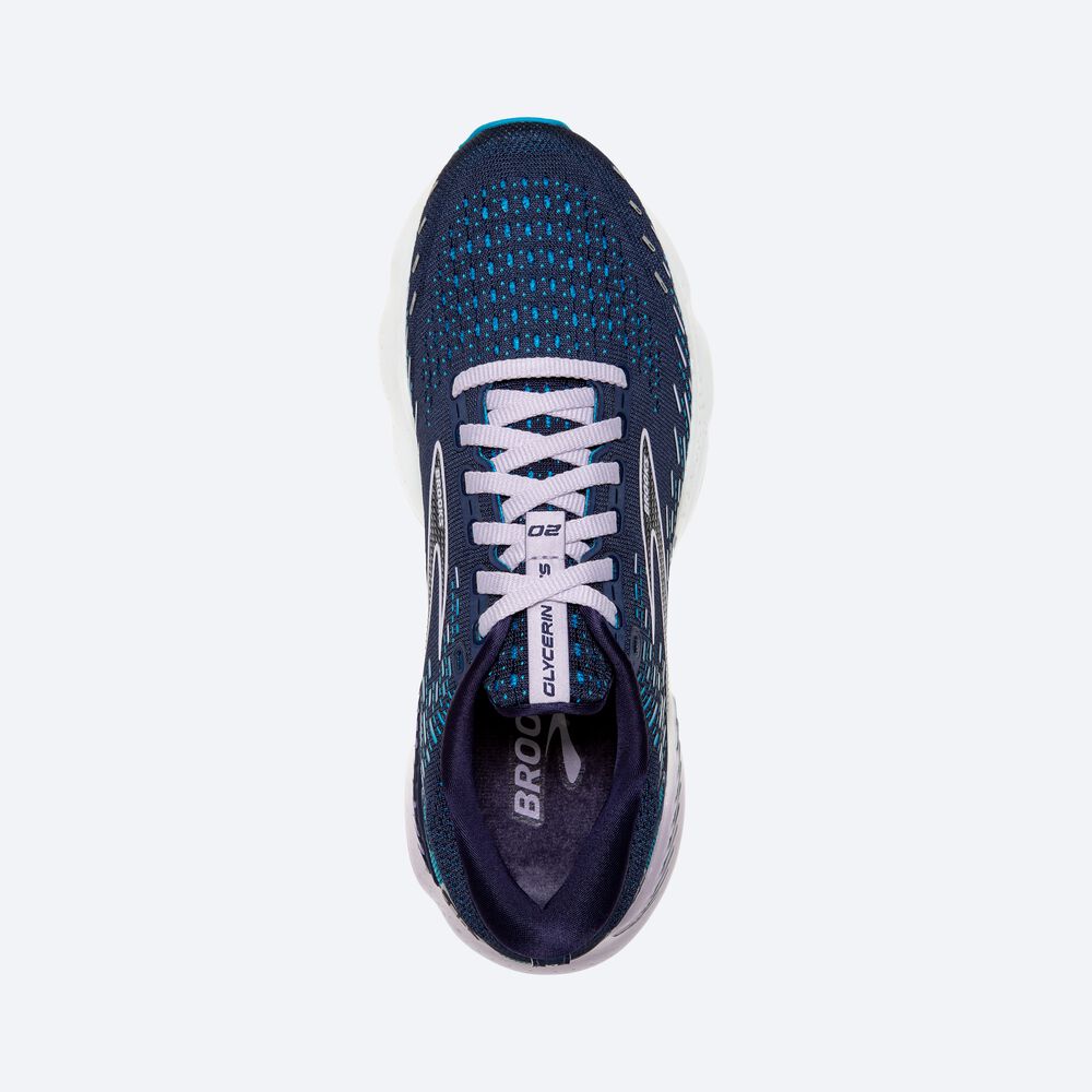 Zapatillas Running Brooks Glycerin GTS 20 Mujer Azul Marino | CR16593