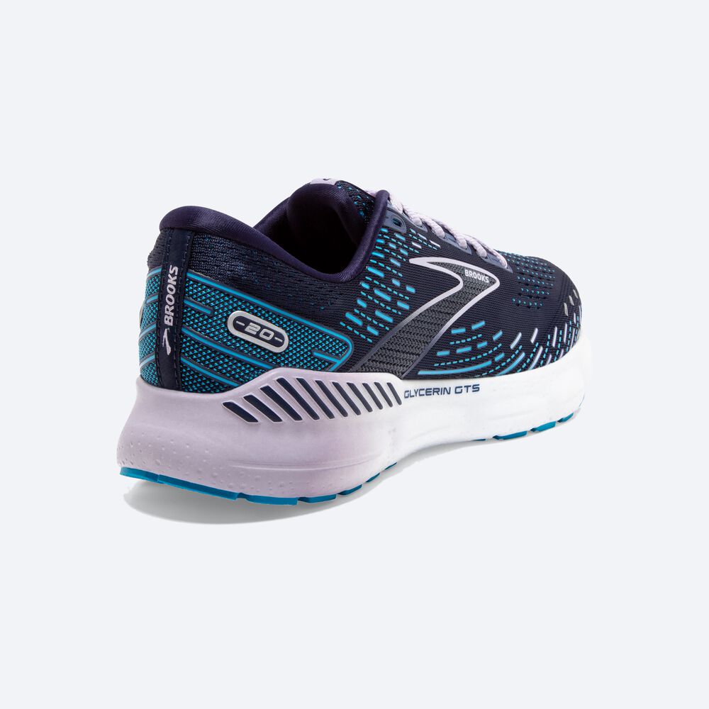 Zapatillas Running Brooks Glycerin GTS 20 Mujer Azul Marino | CR16593