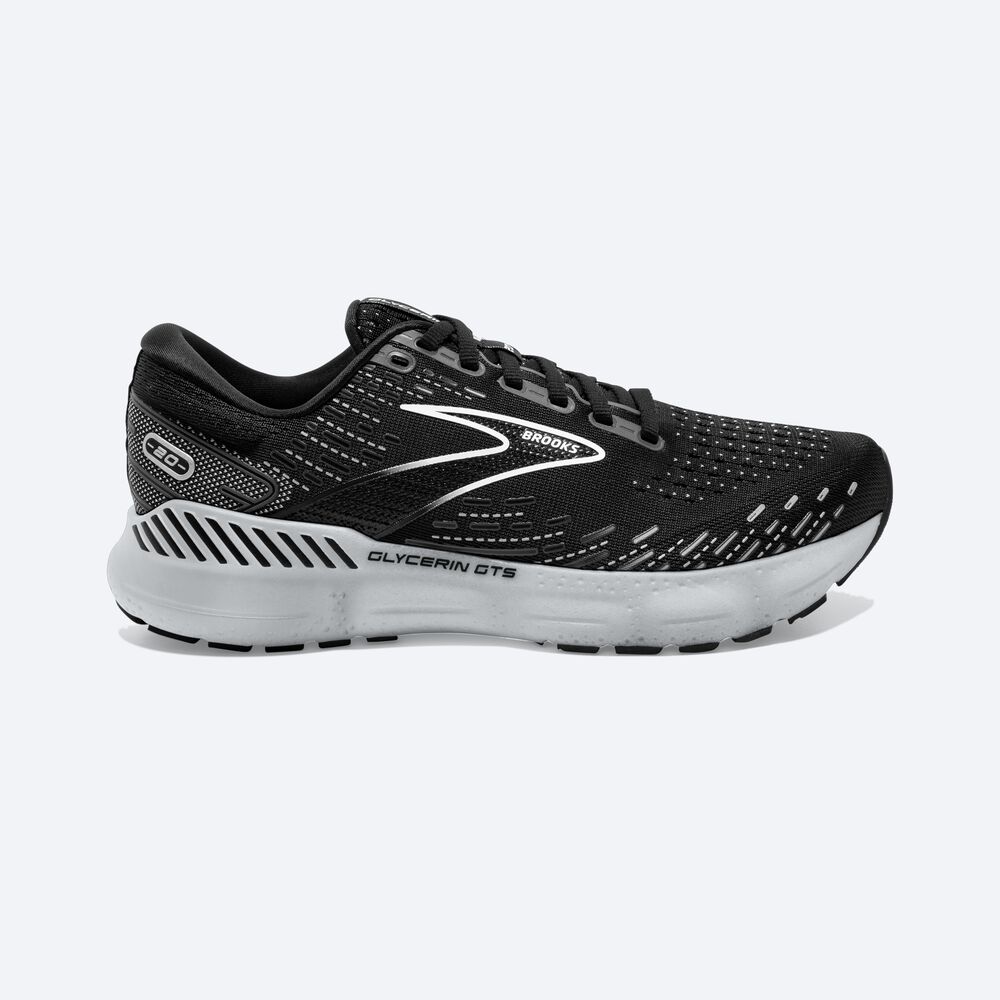 Zapatillas Running Brooks Glycerin GTS 20 Mujer Negras/Blancas | CR25431