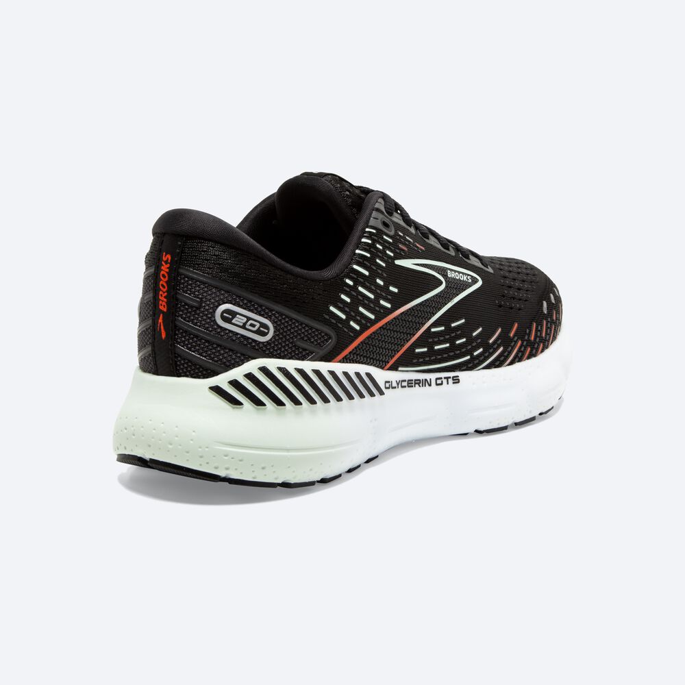 Zapatillas Running Brooks Glycerin GTS 20 Mujer Negras/Rojas | CR60317