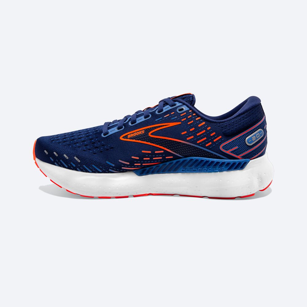 Zapatillas Running Brooks Glycerin GTS 20 Hombre Azules/Azules/Naranjas | CR62850