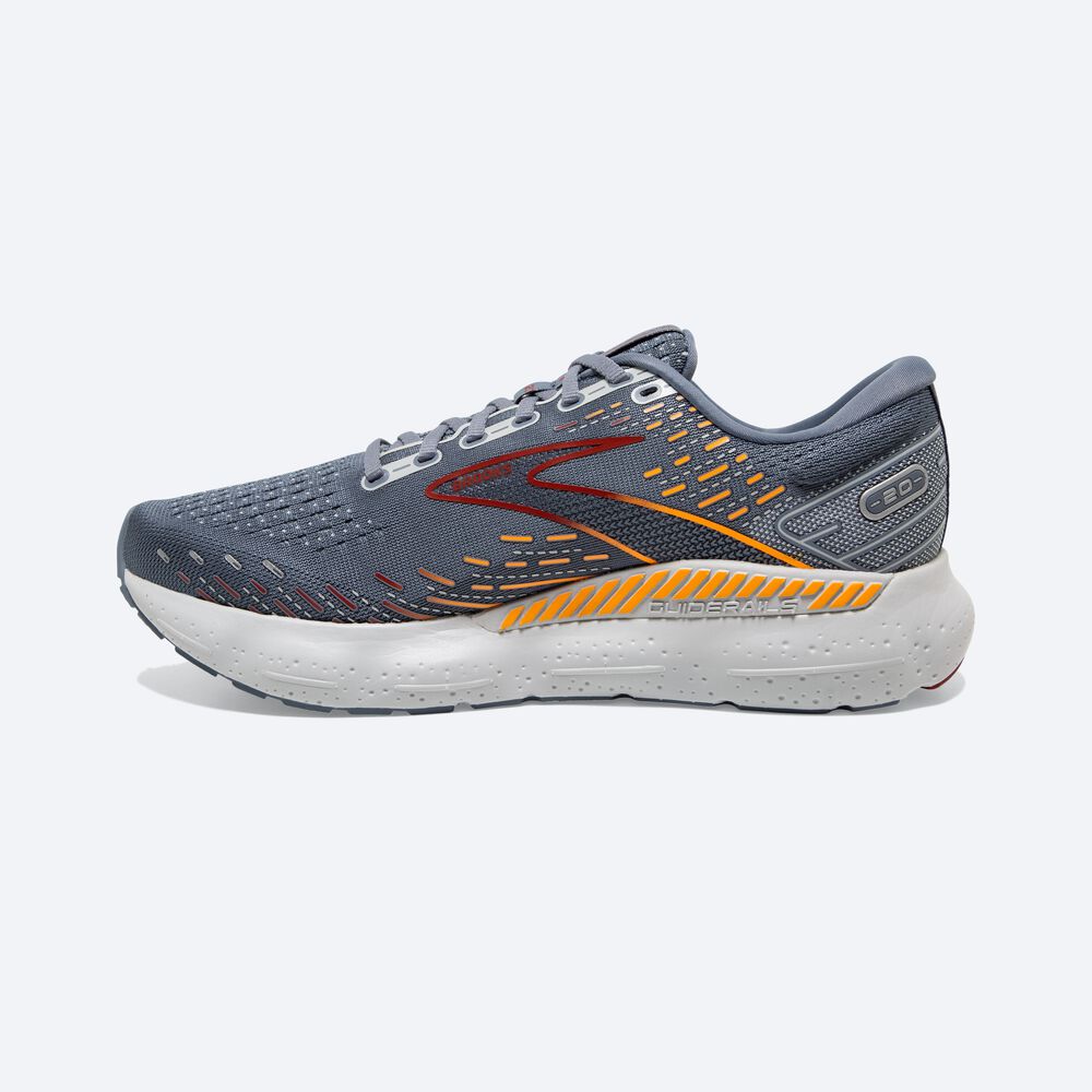 Zapatillas Running Brooks Glycerin GTS 20 Hombre Gris/Rojas/Naranjas | CR64891