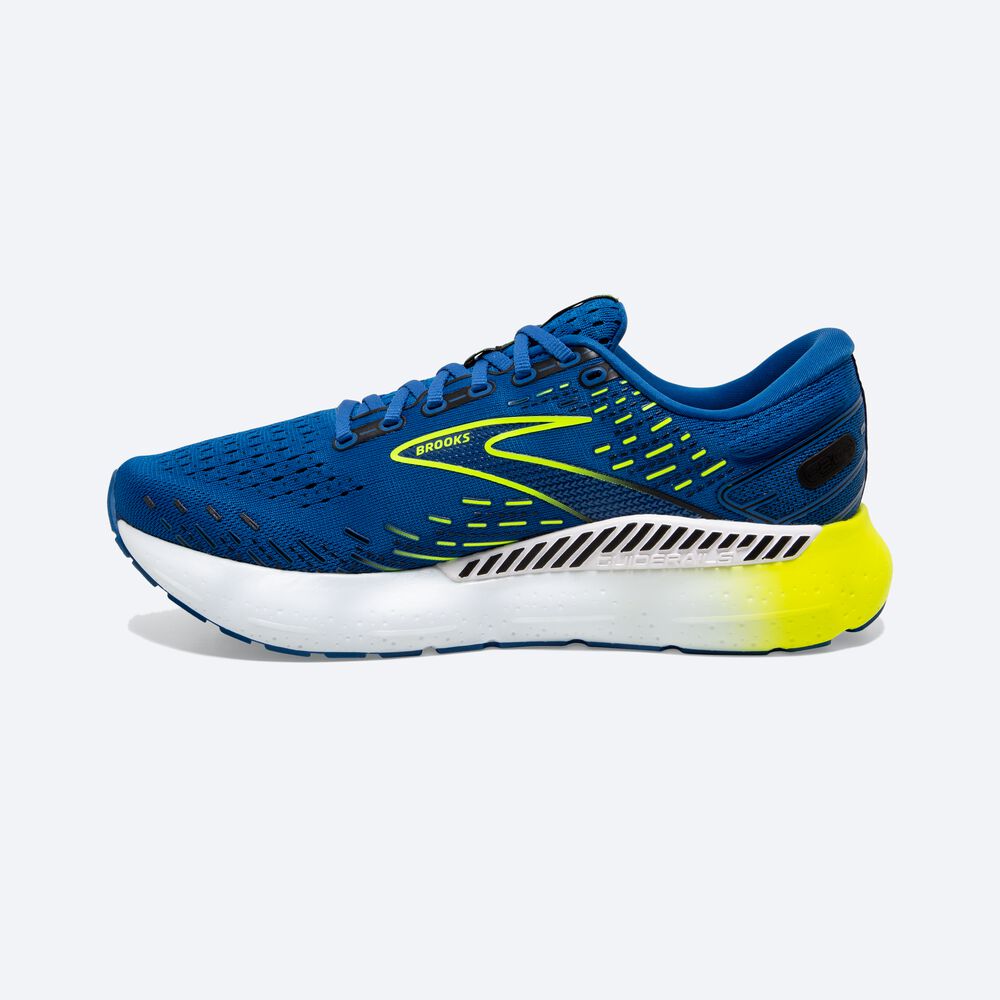 Zapatillas Running Brooks Glycerin GTS 20 Hombre Azules/Blancas | CR65049