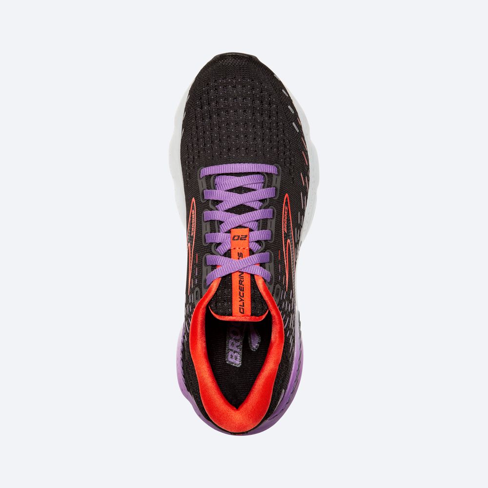 Zapatillas Running Brooks Glycerin GTS 20 Mujer Negras/Flores | CR74093