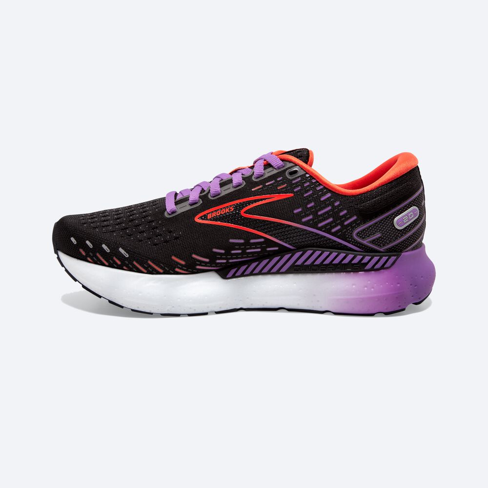 Zapatillas Running Brooks Glycerin GTS 20 Mujer Negras/Flores | CR74093