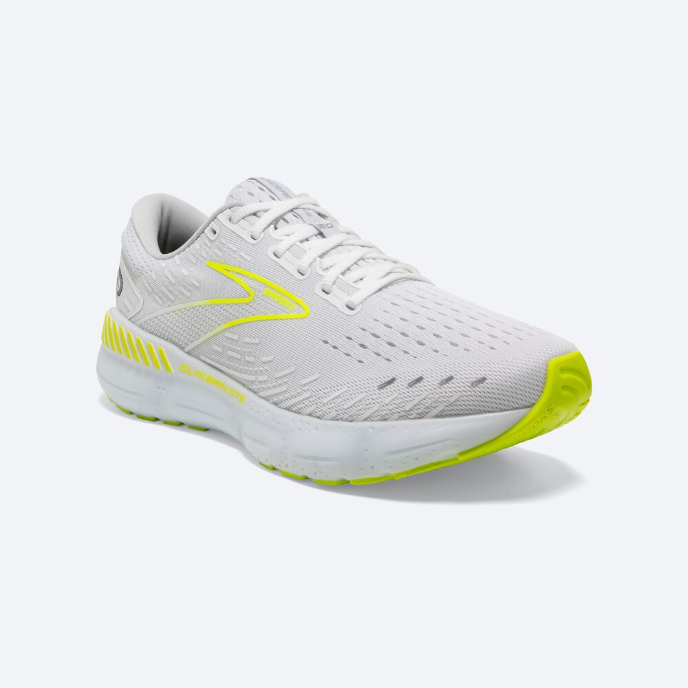 Zapatillas Running Brooks Glycerin GTS 20 Hombre Blancas | CR92437