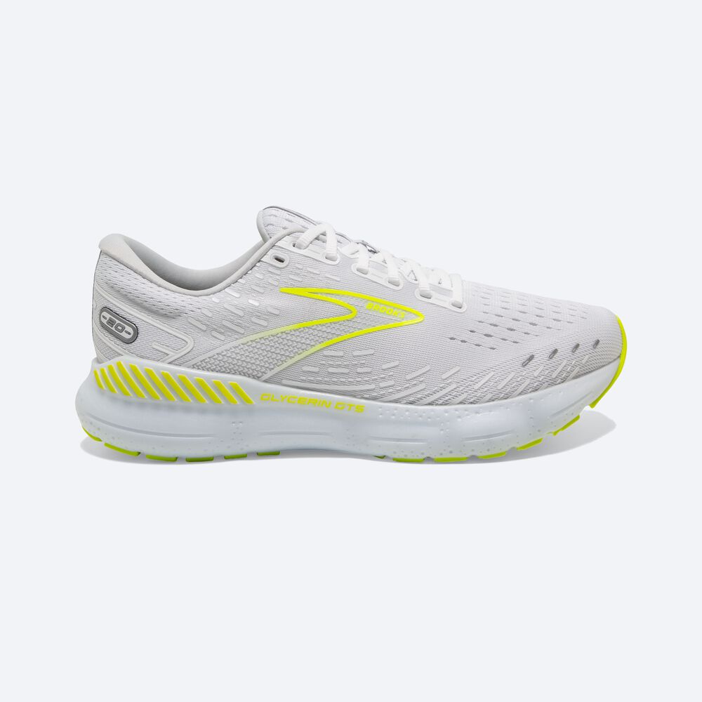 Zapatillas Running Brooks Glycerin GTS 20 Hombre Blancas | CR92437