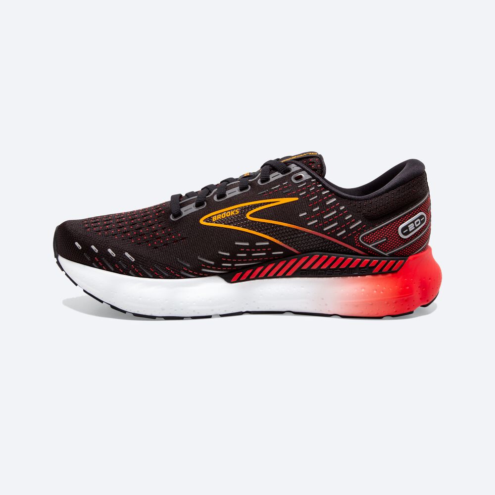 Zapatillas Running Brooks Glycerin GTS 20 Hombre Negras/Rojas | CR98517