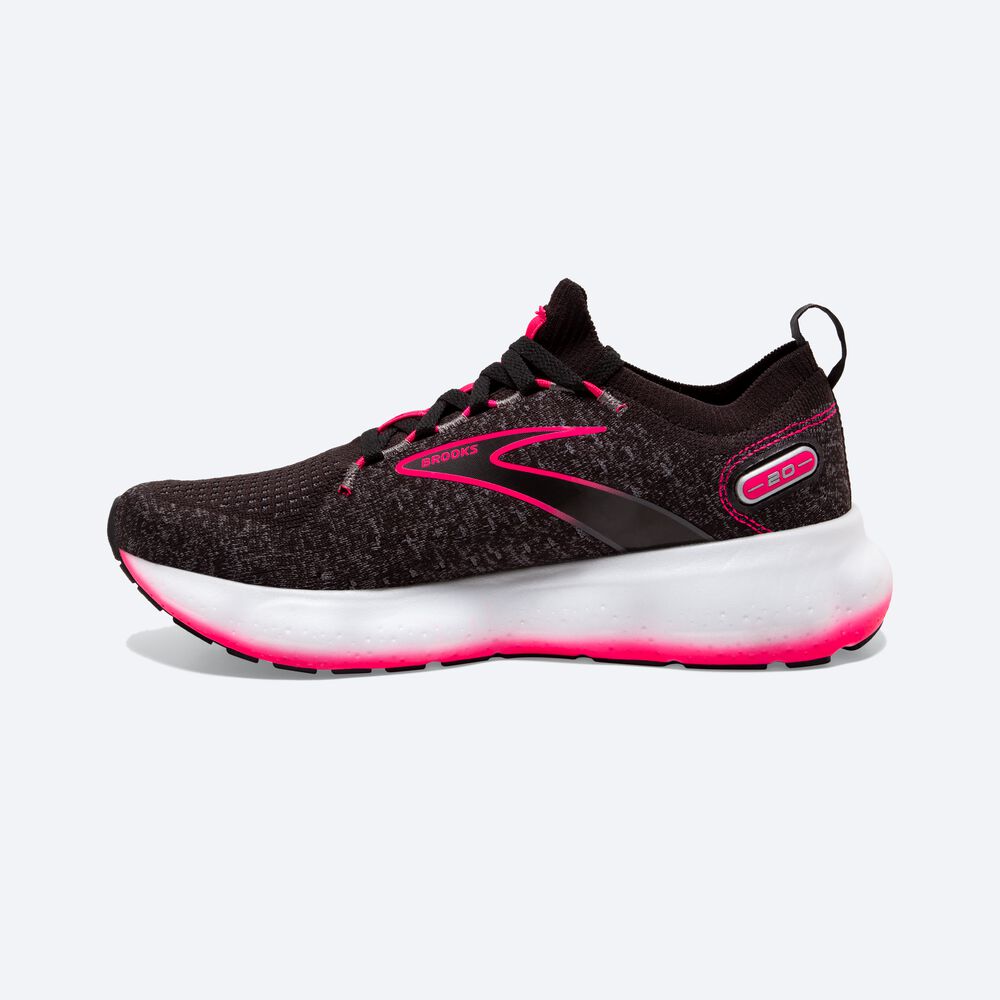 Zapatillas Running Brooks Glycerin StealthFit 20 Mujer Negras/Rosas | CR14356