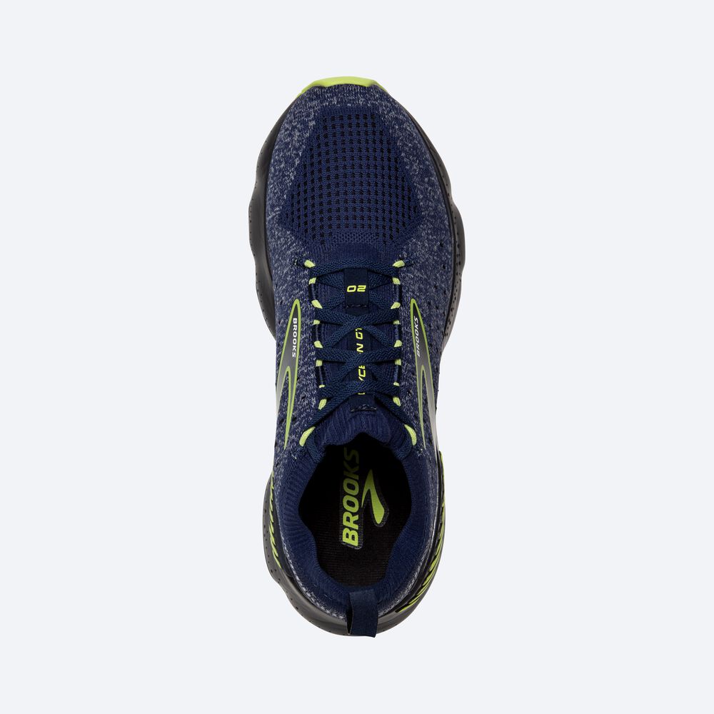 Zapatillas Running Brooks Glycerin StealthFit GTS 20 Hombre Azules/Verde Claro | CR20861