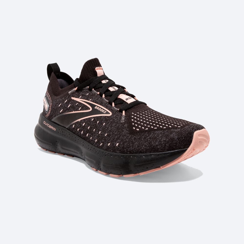 Zapatillas Running Brooks Glycerin StealthFit 20 Mujer Negras | CR78495