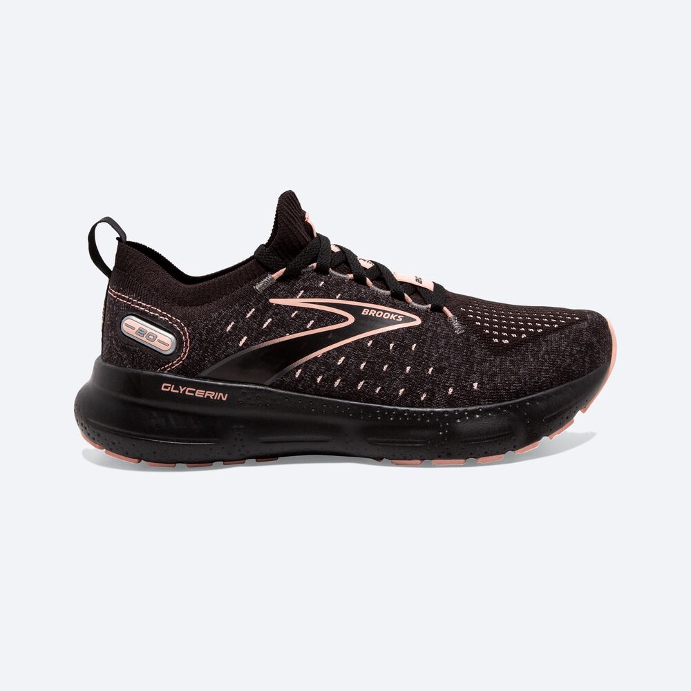 Zapatillas Running Brooks Glycerin StealthFit 20 Mujer Negras | CR78495