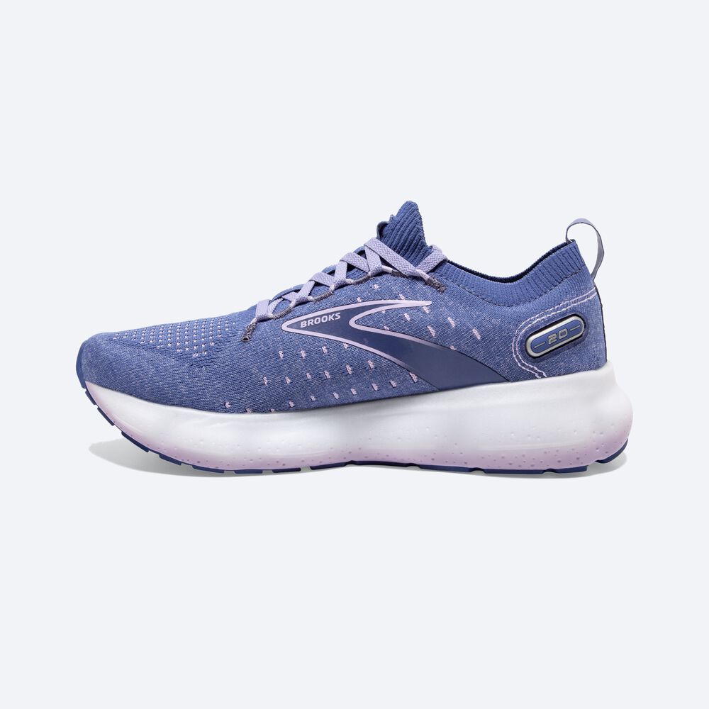 Zapatillas Running Brooks Glycerin StealthFit 20 Mujer Azules/Blancas | CR96137