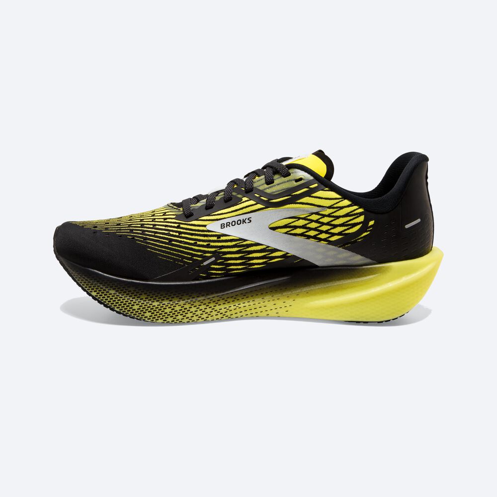 Zapatillas Running Brooks Hyperion Max Hombre Negras/Amarillo/Blancas | CR02568