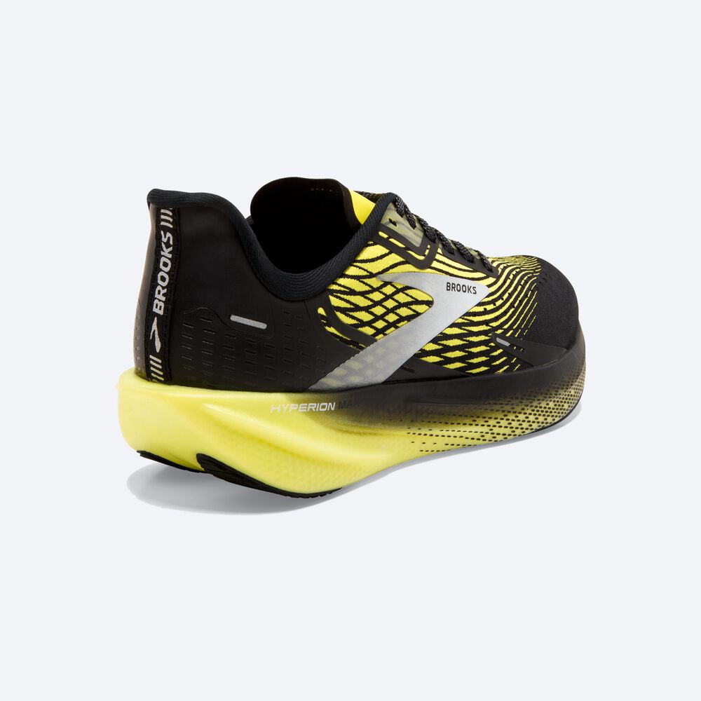 Zapatillas Running Brooks Hyperion Max Hombre Negras/Amarillo/Blancas | CR02568