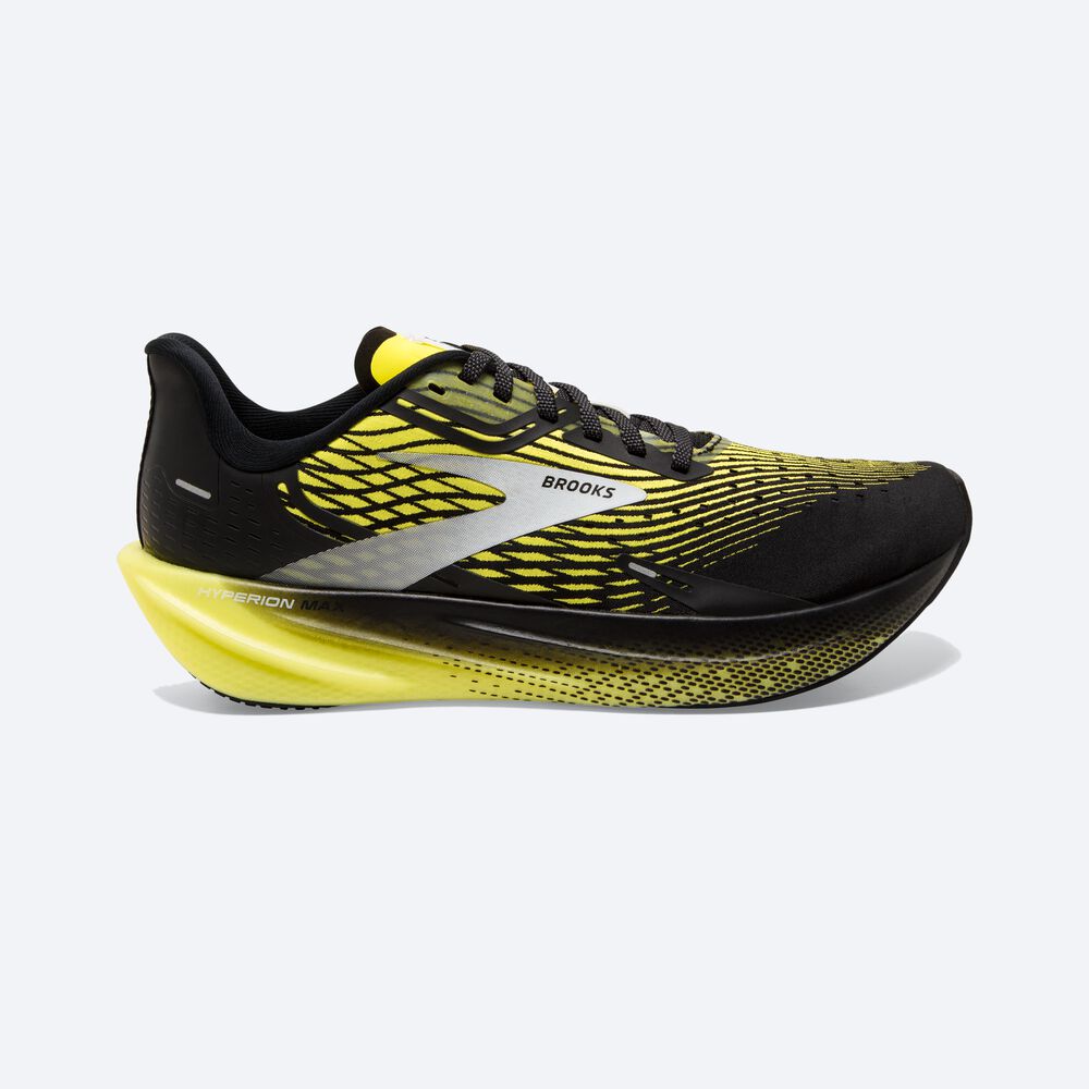 Zapatillas Running Brooks Hyperion Max Hombre Negras/Amarillo/Blancas | CR02568