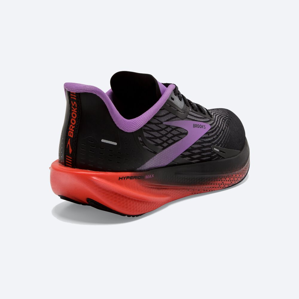 Zapatillas Running Brooks Hyperion Max Mujer Negras/Flores | CR04963